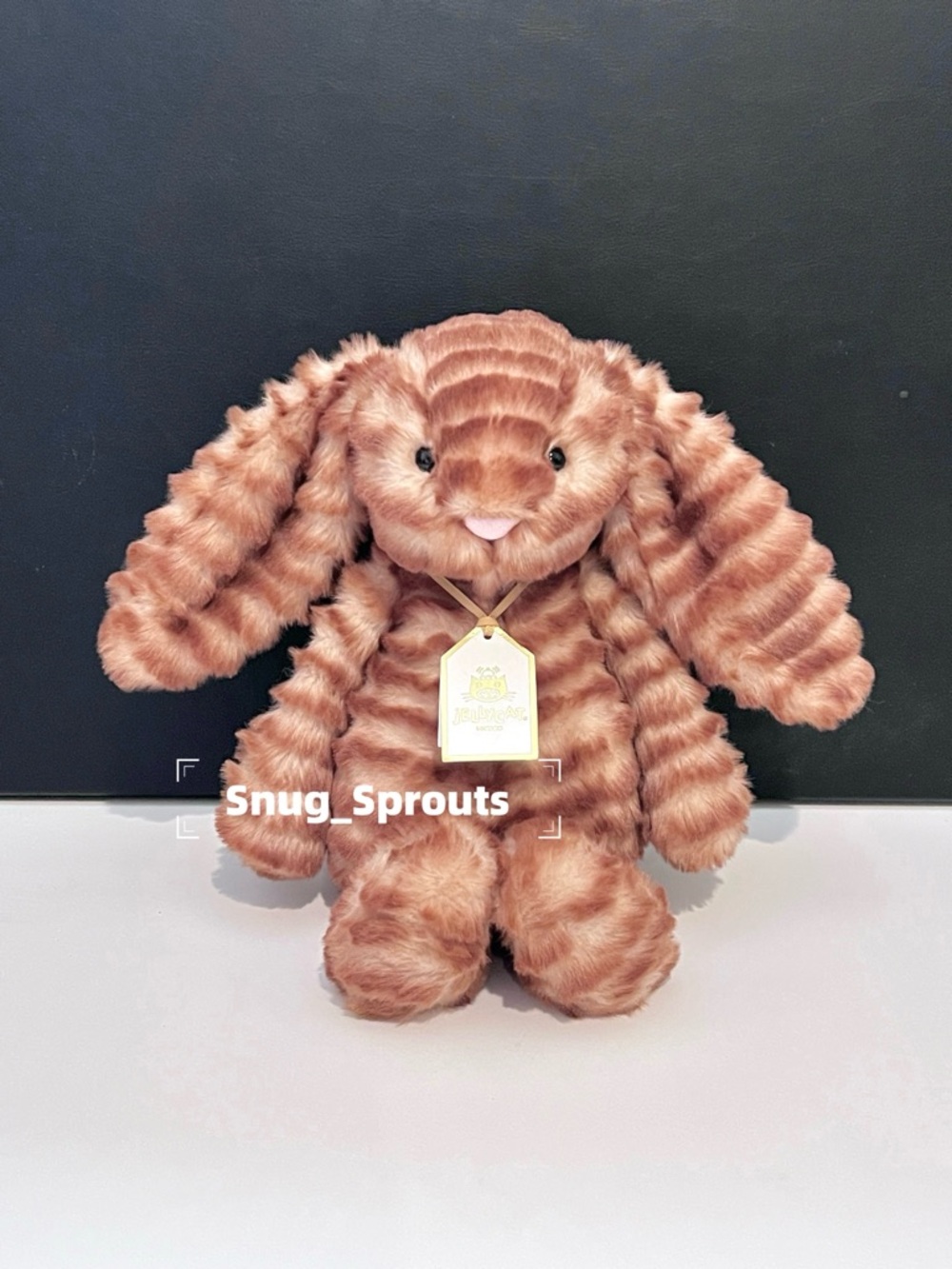 AUTHENTIC NWT Jellycat bashful Luxe bunny Juniper 12“- Sweet face! - FAST SHIP